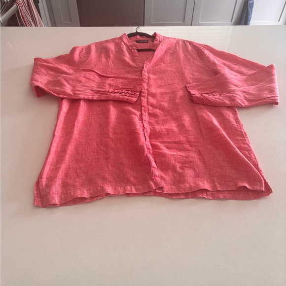 Murano Red Linen Top - Picture 1 of 7